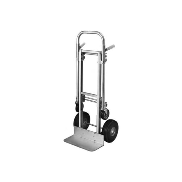 Milwaukee Hand Trucks Milwaukee 2-in-1 Aluminum Convertible Hand Truck - Pneumatic Wheels - 800 Lb. Capacity 45136 - main